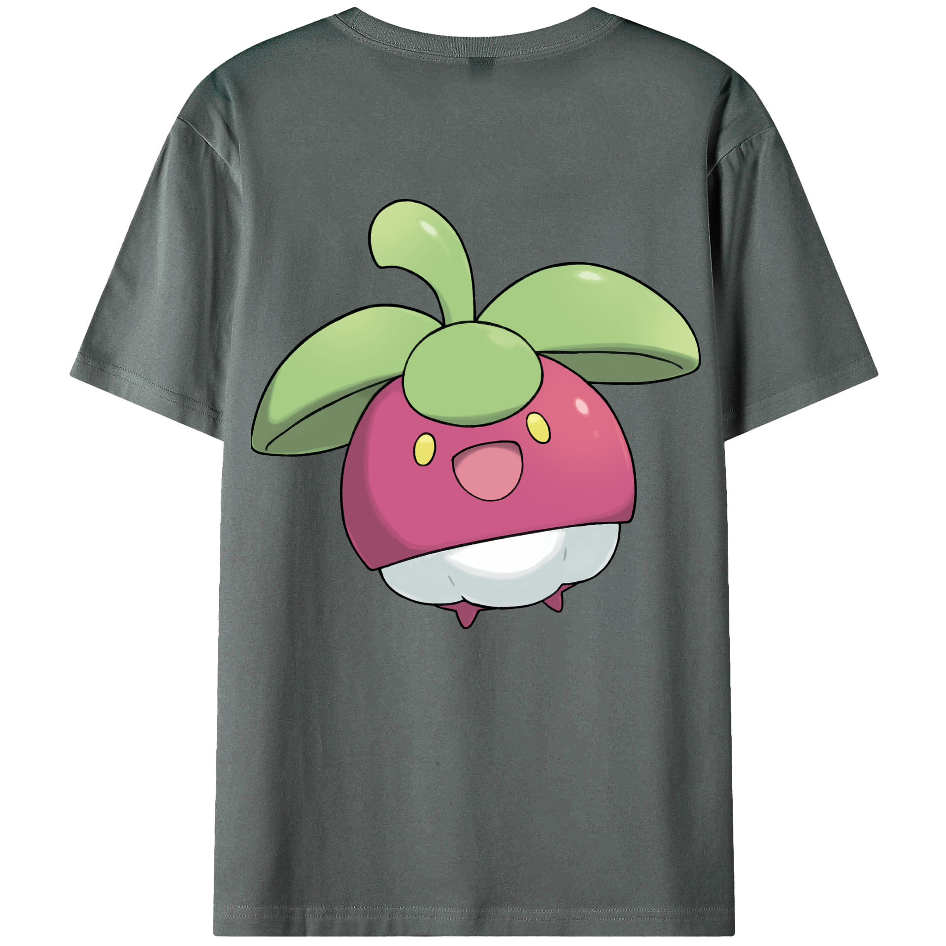 （画像用） ポケットモンスター Pokémon 綿100％ メンズ半袖Tシャツ（バックプリント） 通気性
